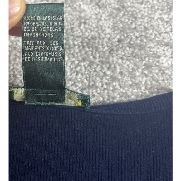 Lauren Ralph Lauren Blouse Womens Medium V Neck Minimalist Rayon Blend Stretch - Picture 4 of 12